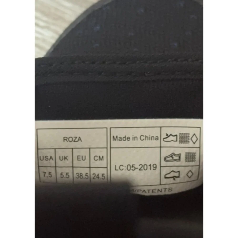 Vionic Womens 7.5 Sky Roza Slip On Sneaker Blk Navy Knit Orthotic Walking Shoes